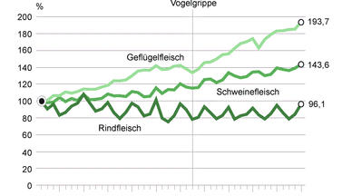 Statistik Fleischproduktion