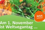 Poster des Deutschen Studentenwerks zum Weltvegantag 2017