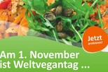 Poster des Deutschen Studentenwerks zum Weltvegantag 2017