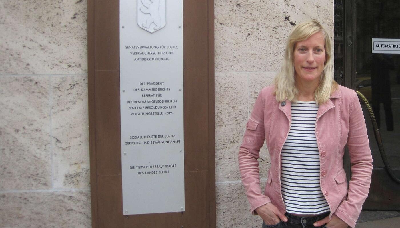 Die Berliner Landestierschutzbeauftragte Dr. Kathrin Herrmann.
