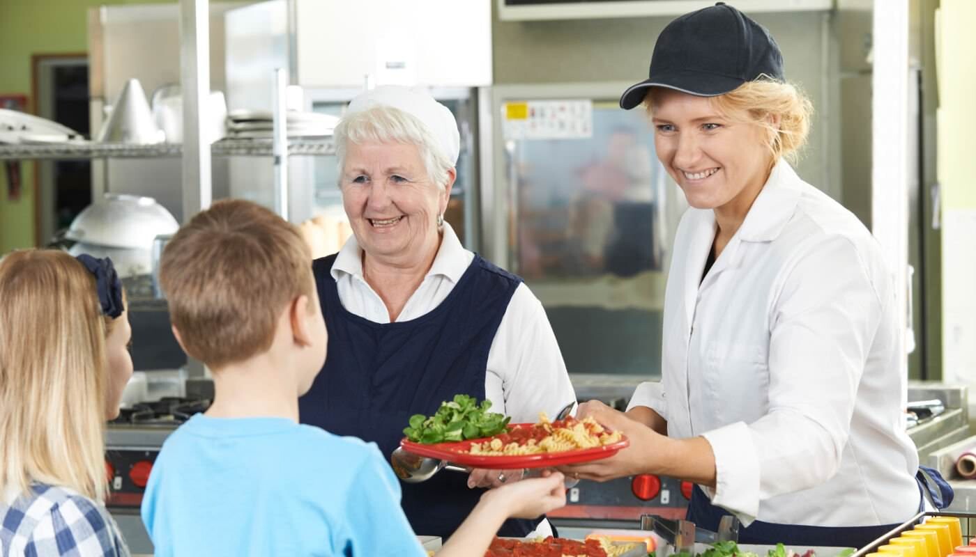 Veganes Essen in Schulkantine