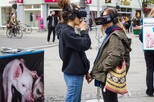 Straßenaktion mit VR-Brillen