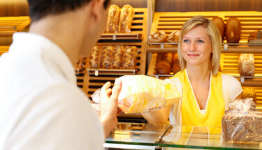 Szene in einer Bäckerei