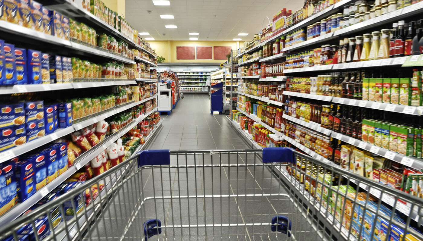 Gang in Supermarkt